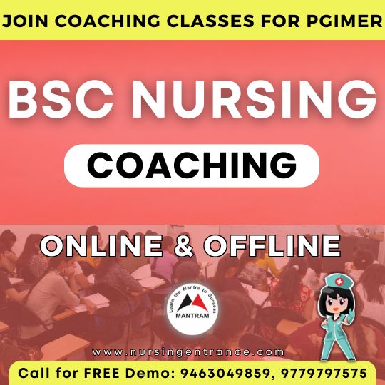 Online PGI BSc Nursing Entrance Coaching Institute