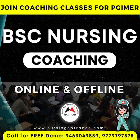 PGI BSc Nursing Entrance Exam Coaching Institute