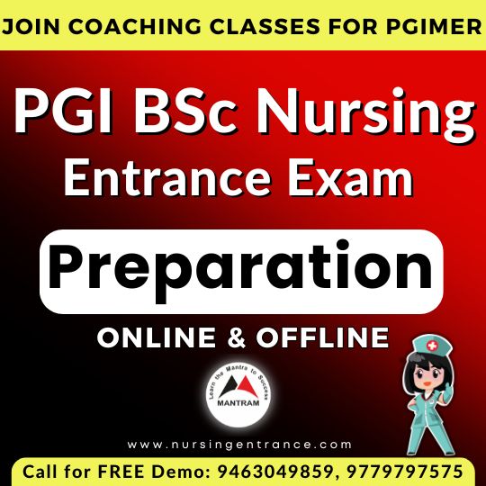 PGI BSc Nursing Entrance Exam Coaching