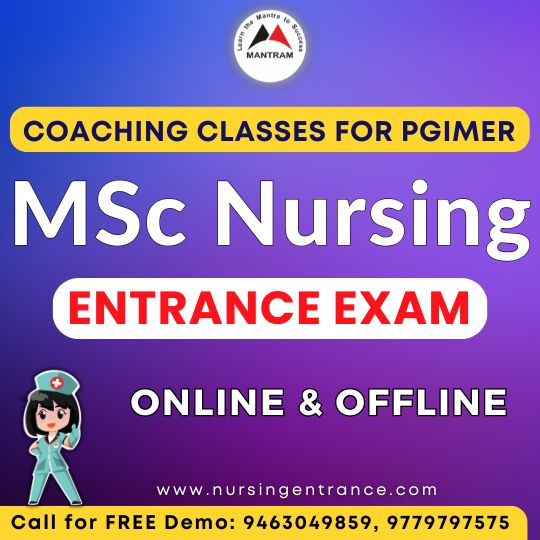 PGI MSc Nursing Entrance Coaching