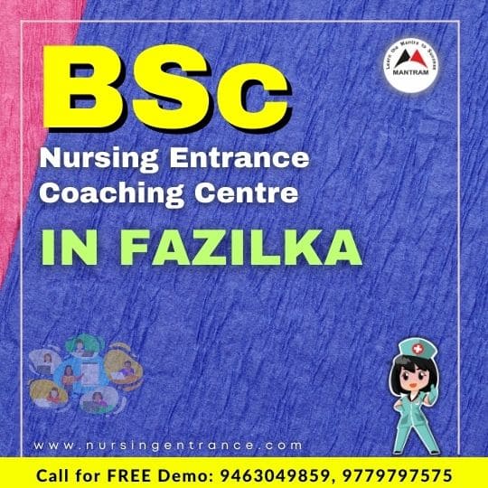 BSc Nursing Entrance Coaching Centre in Fazilka