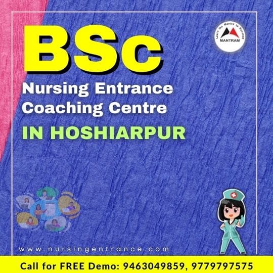 BSc Nursing Entrance Coaching Centre in Hoshiarpur
