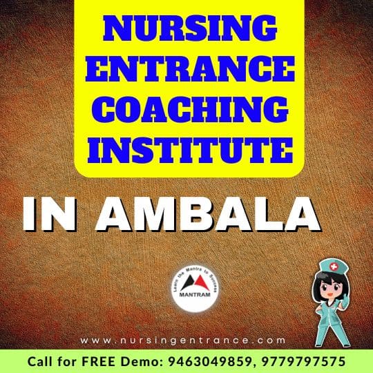 Nursing Entrance Coaching Institute in Ambala
