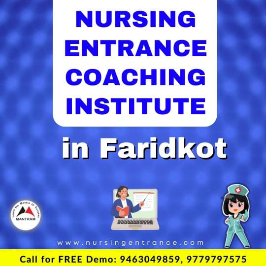 Nursing Entrance Coaching Institute in Faridkot