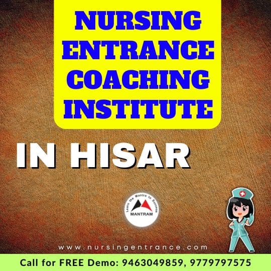 Nursing Entrance Coaching Institute in Hisar