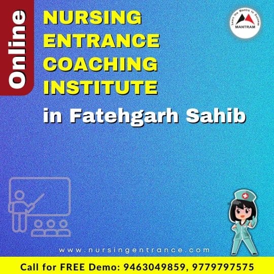 Online Nursing Entrance Coaching Institute in Fatehgarh Sahib