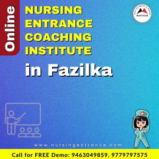 Online Nursing Entrance Coaching Institute in Fazilka