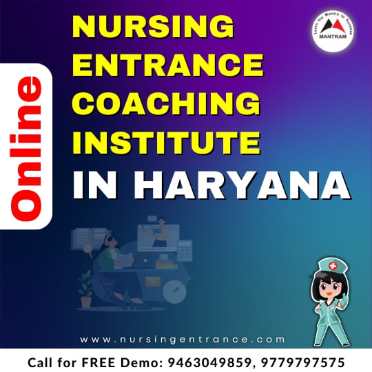 Online Nursing Entrance Coaching Institute in Haryana