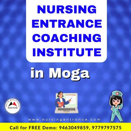 Nursing Entrance Coaching Institute in Moga